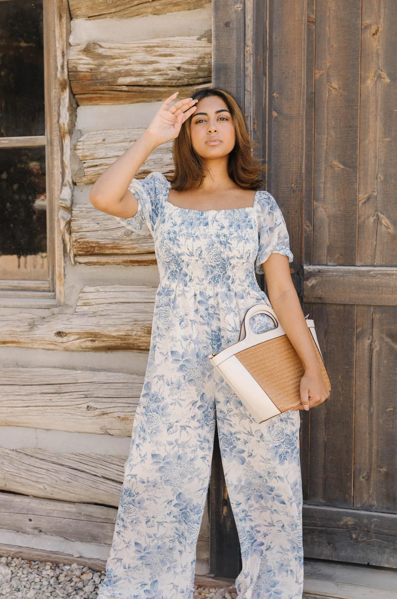 Thea Floral Puff Sleeve Jumpsuit