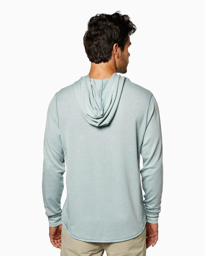 Toes On The Nose Schooner | Long Sleeve Hoodie (Sea Silk) in Seafoam