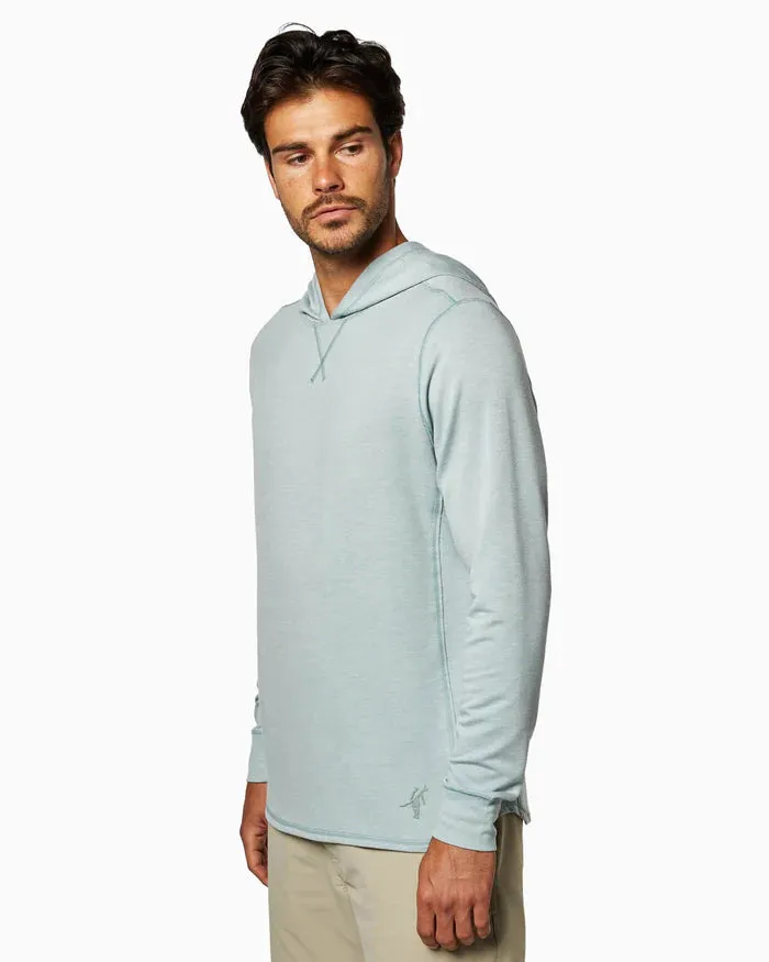 Toes On The Nose Schooner | Long Sleeve Hoodie (Sea Silk) in Seafoam