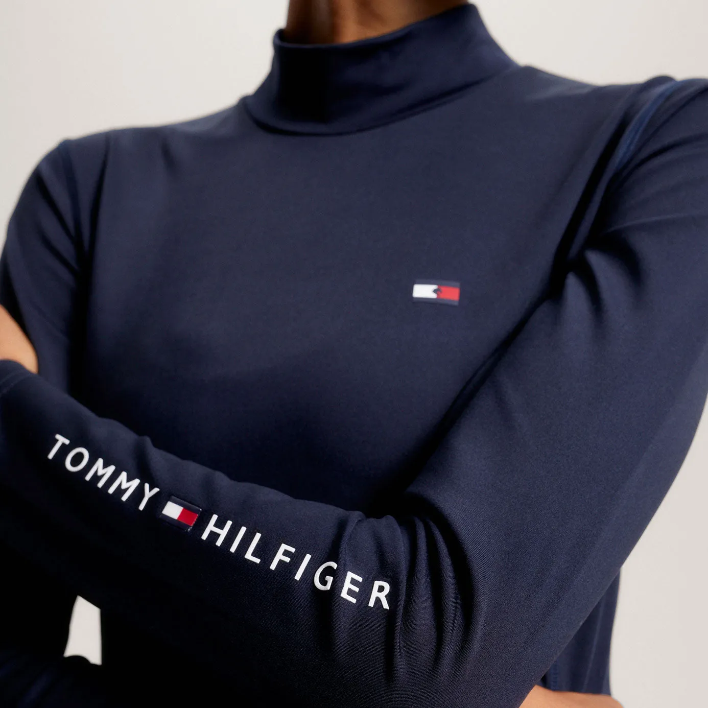 Tommy Hilfiger Virginia High Neck Base Layer - Desert Sky