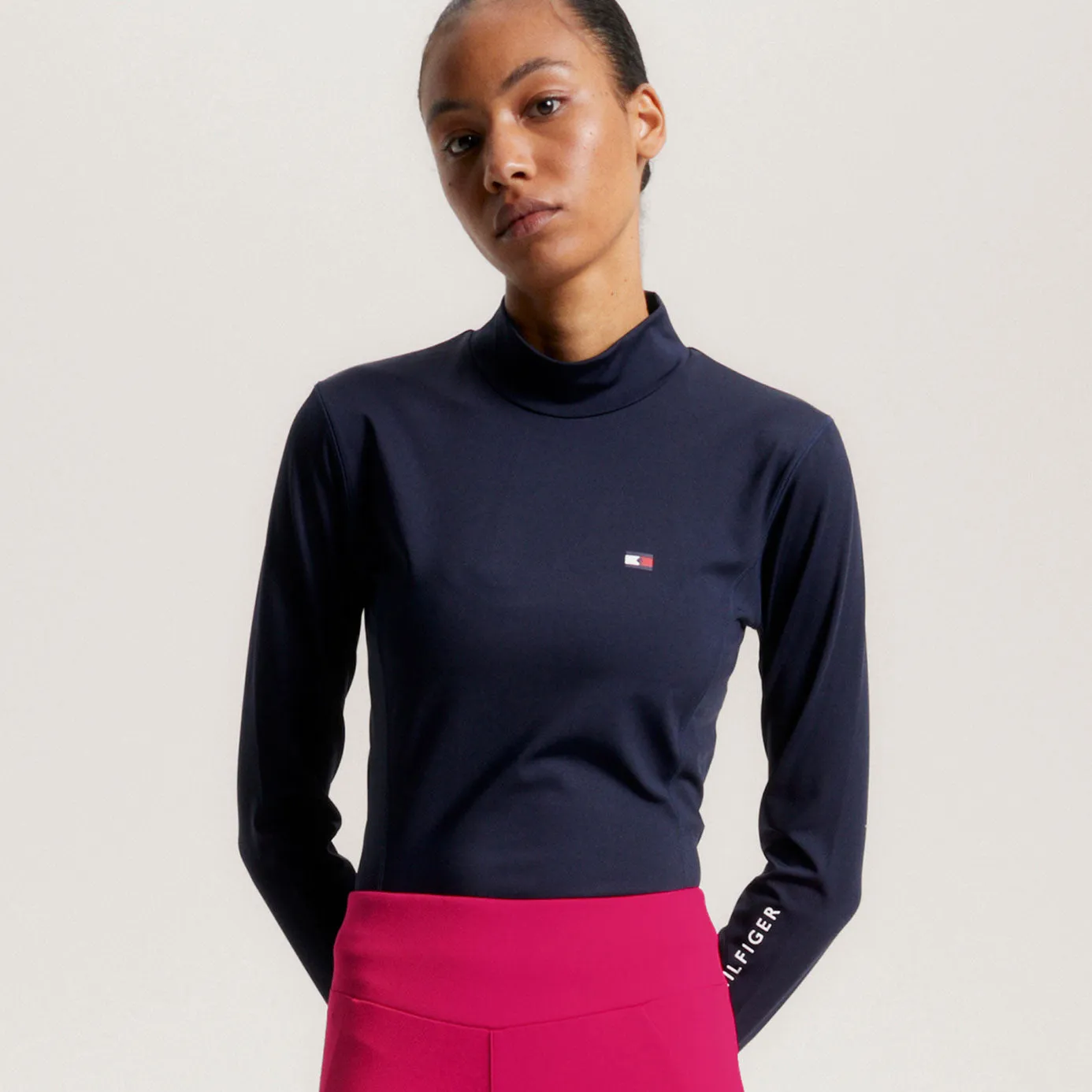 Tommy Hilfiger Virginia High Neck Base Layer - Desert Sky