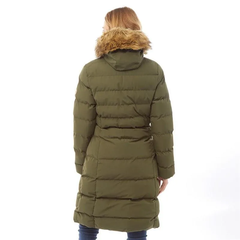 Trespass Audrey Womens Long Waterproof Parka | Sandstone or Khaki