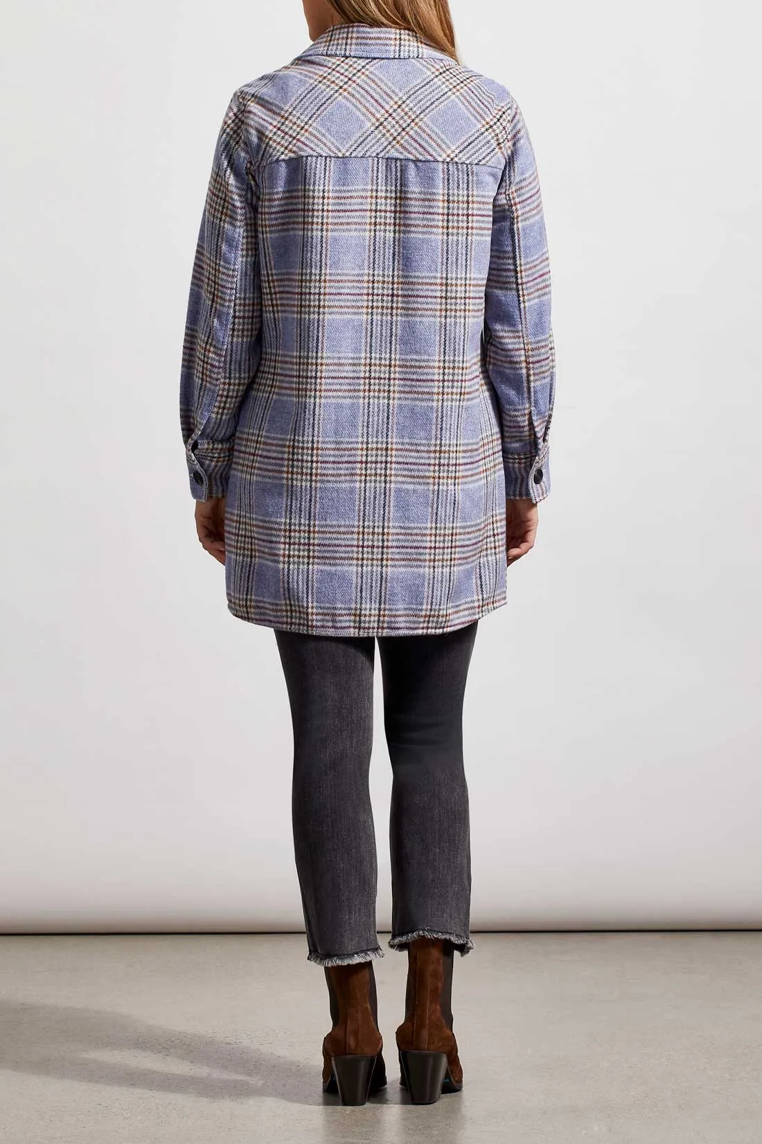 Tribal | Tribal Jeans | Long Plaid Shacket | Women's