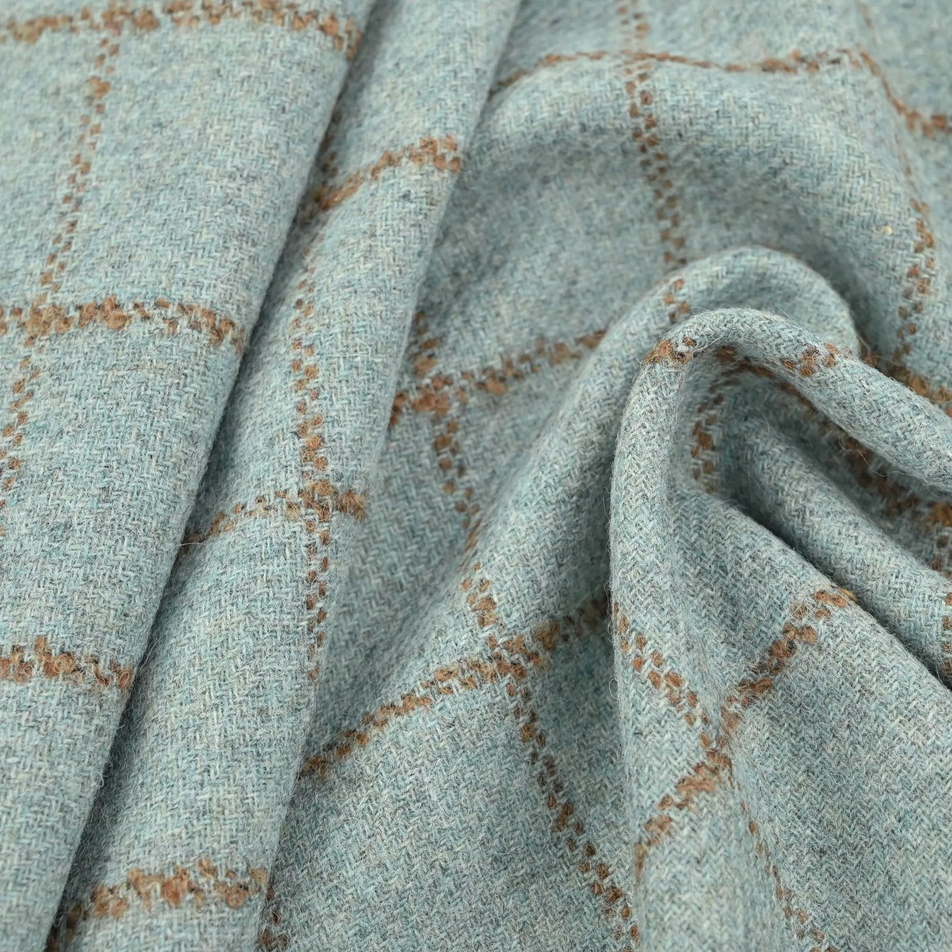 Turquoise Check Coating Fabric 4809