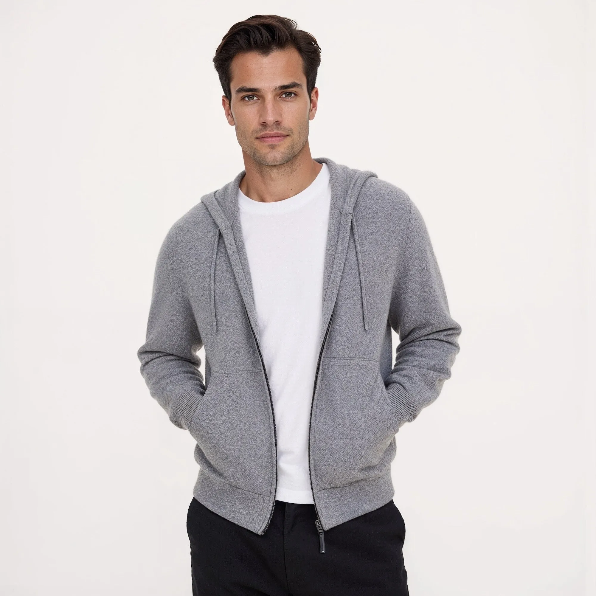 Tyler Cashmere Zip Hoodie