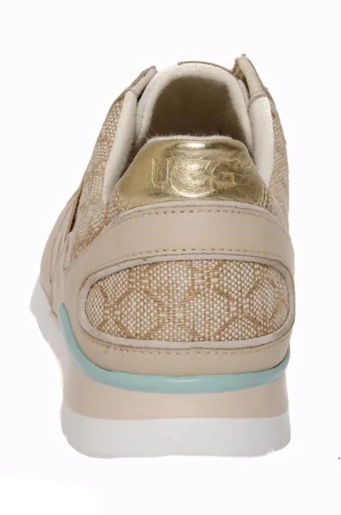 UGG ANNETTA BUFF LEATHER FASHION SNEAKERS