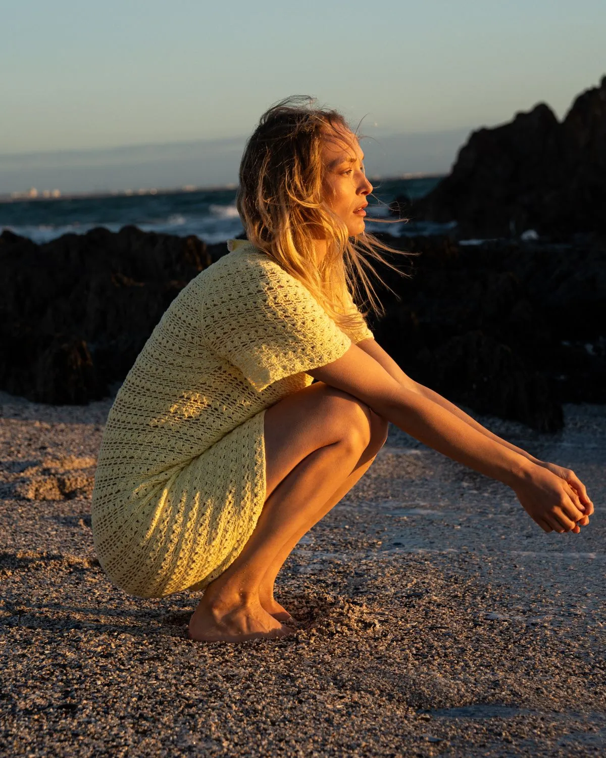 Vasara: Sunrise Yellow Mini Dress