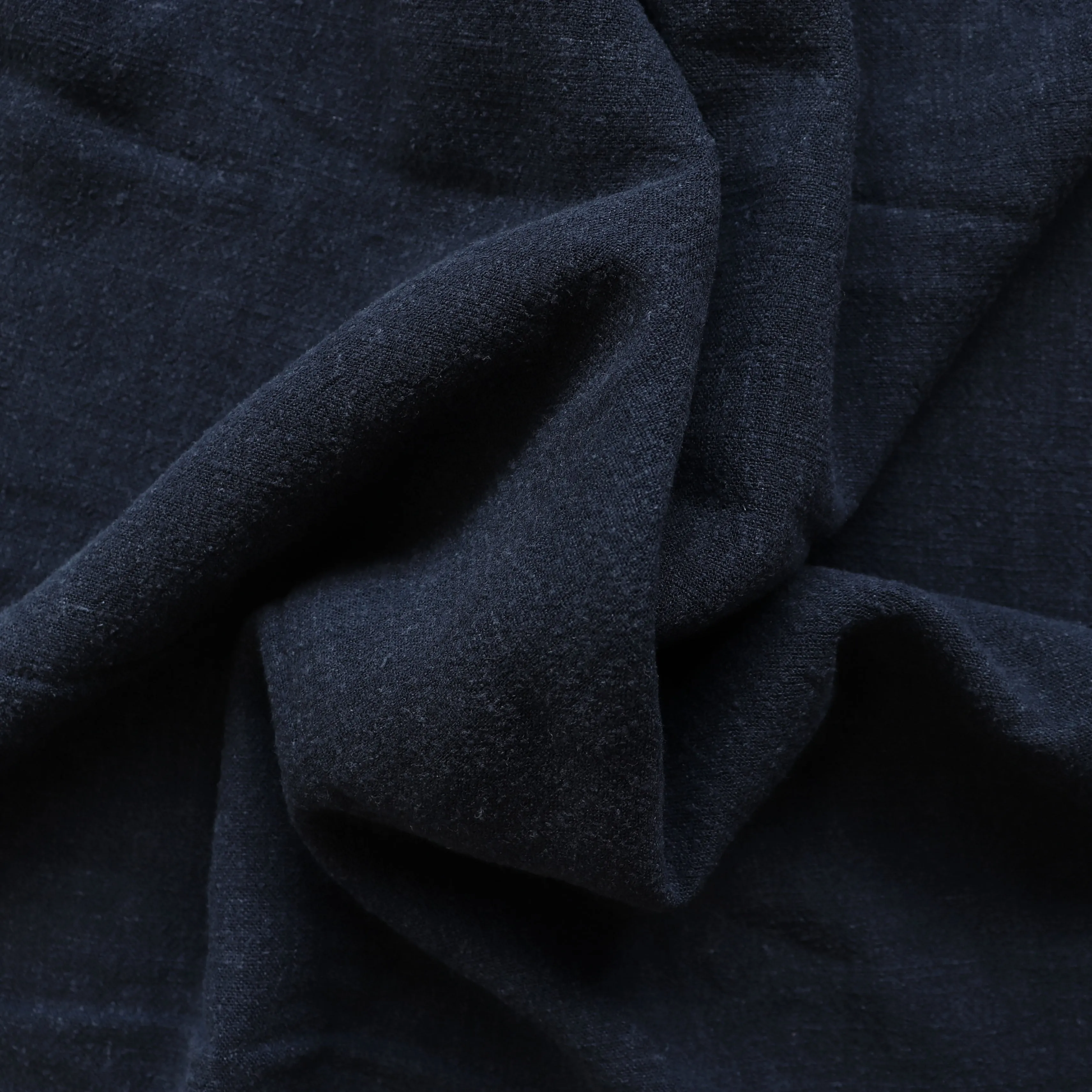 Viscose Linen Slub - Midnight Blue