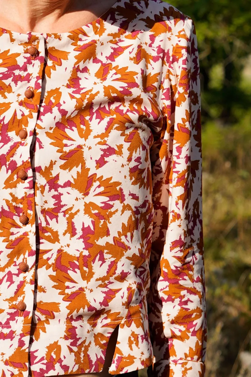 Viscose Poplin - Flora Caramel - Églantine et Zoé