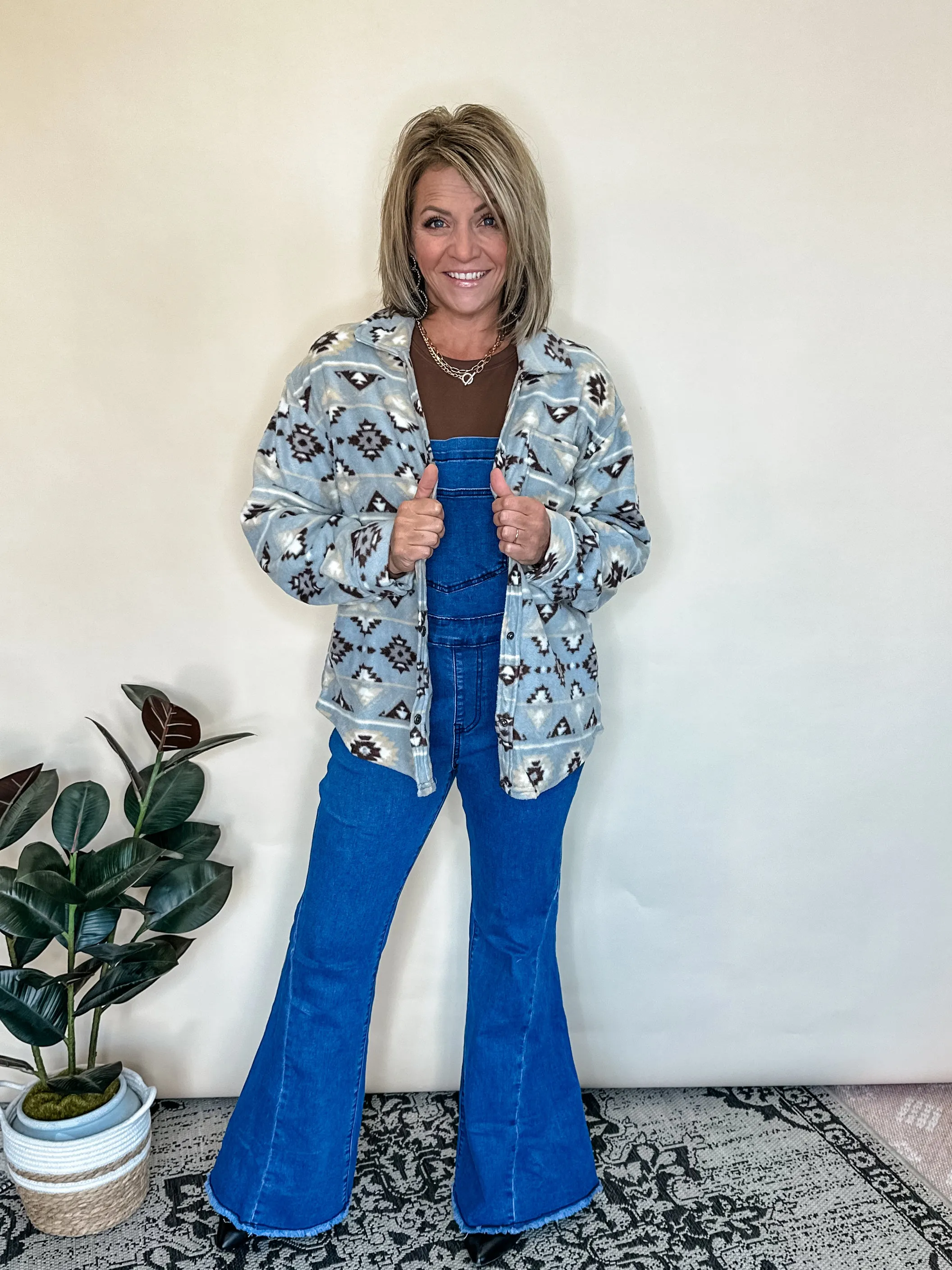 Warm & Fuzzy Aztec Shacket