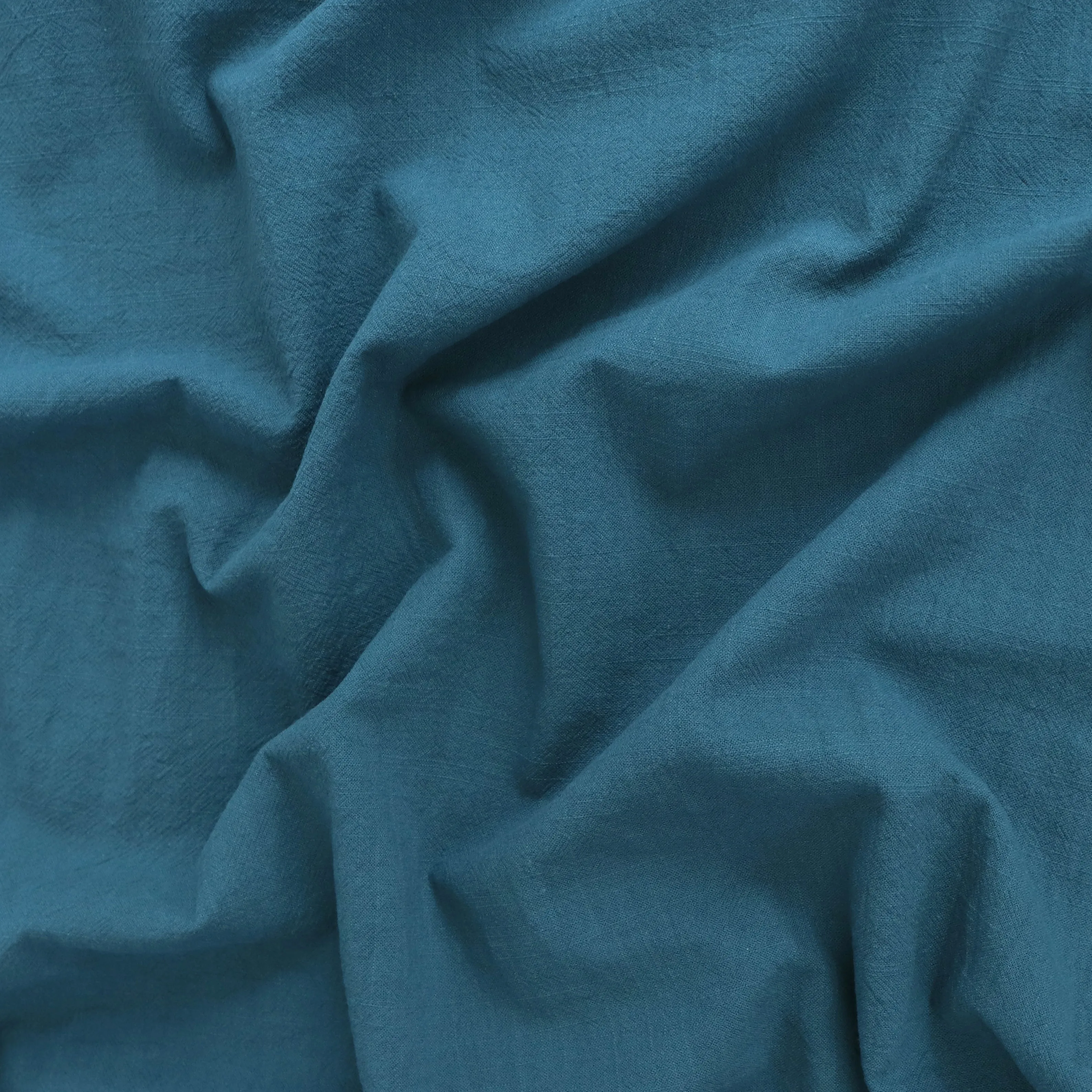 Washed Vintage Cotton - Petrol Blue