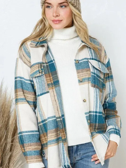 When All Else Fail Yarn Dyed Plaid Shacket