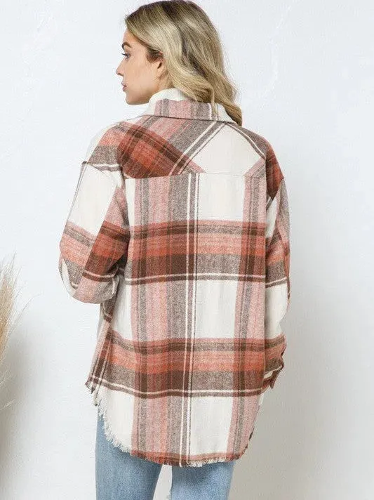 When All Else Fail Yarn Dyed Plaid Shacket