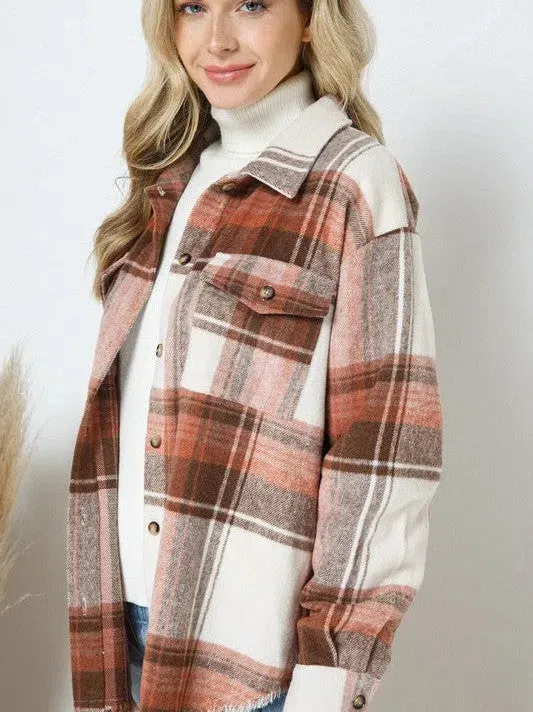 When All Else Fail Yarn Dyed Plaid Shacket