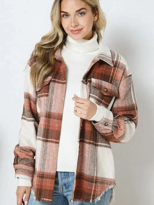 When All Else Fail Yarn Dyed Plaid Shacket