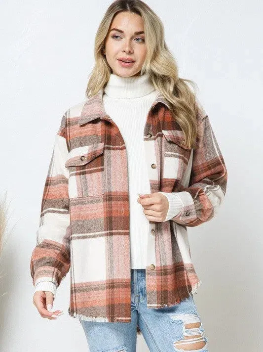 When All Else Fail Yarn Dyed Plaid Shacket