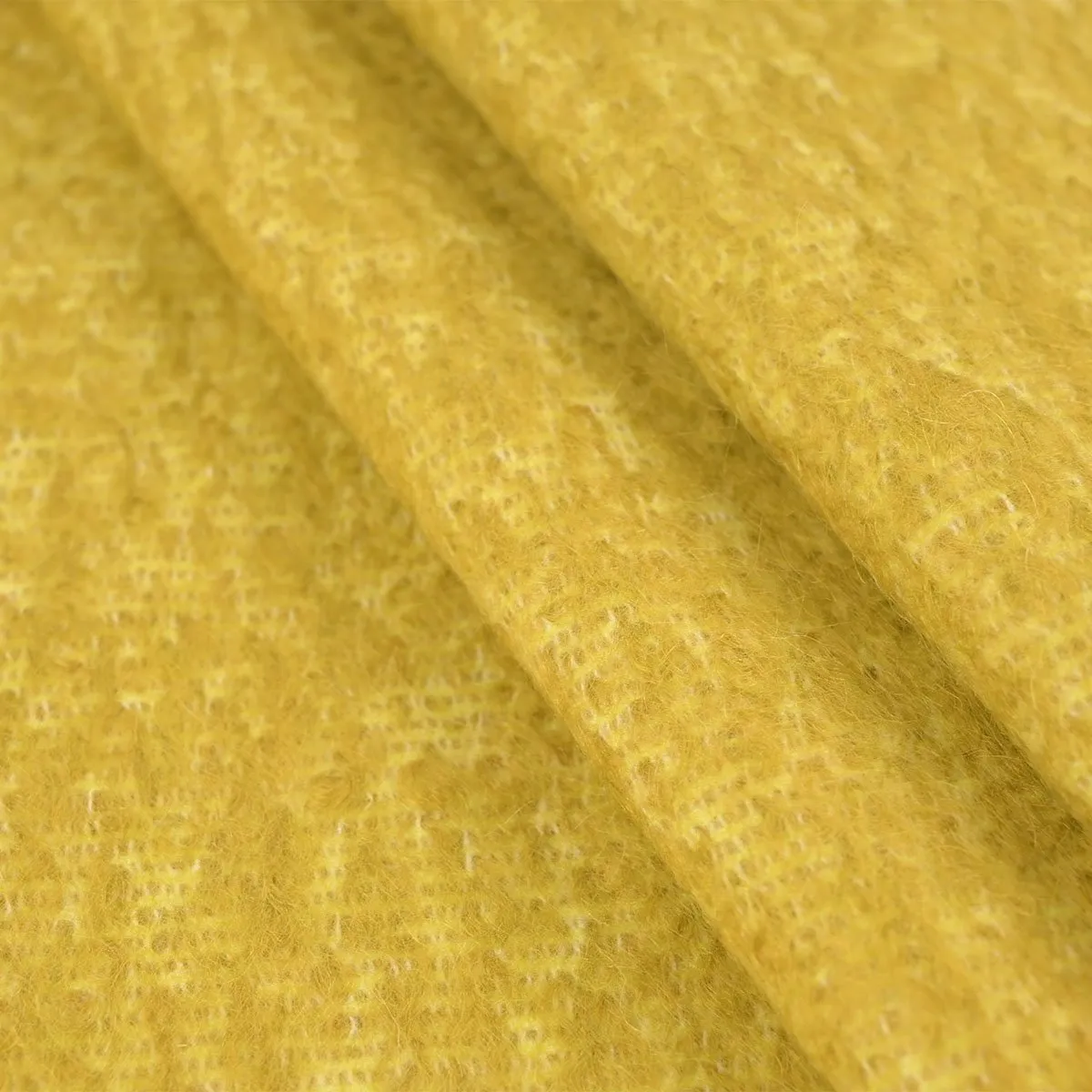 Yellow Mohair Coating Fabric 96431