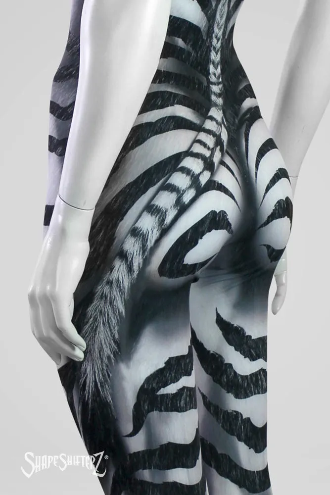 Zebra Cosplay & Dance Costume Unitard - Ultra Contour